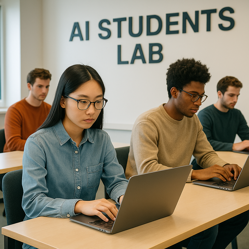 Жасалма интеллект студенттери лабораторияда